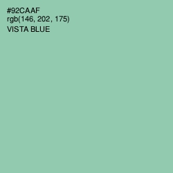 #92CAAF - Vista Blue Color Image
